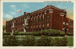 St. Paul's Parochial School Owosso, MI Postcard Postcard