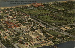 Aerial View, Biltmore Hotel in Foreground Postcard