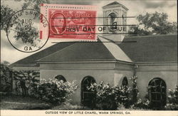 Outside view of Little Chapel Warm Springs, GA Postcard Postcard