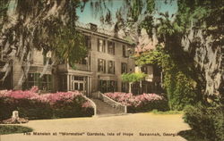 The Mansion at Wormsloe Gardens, Isle of Hope Postcard