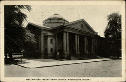 Westminster Presbyterian Church Washington, IN Postcard Postcard