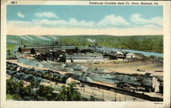 Pittsburgh Crucible Steel Co. Plant Midland, PA Postcard Postcard