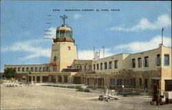 Municipal Airport El Paso, TX Postcard Postcard