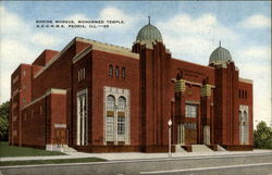 Shrine Mosque, Mohammed Temple, A.A.O.N.M.S Peoria, IL Postcard Postcard