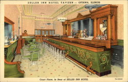 Court Place, Zeller Inn Hotel Tavern Postcard