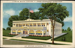 Lamar Bath House - under government supervision Postcard