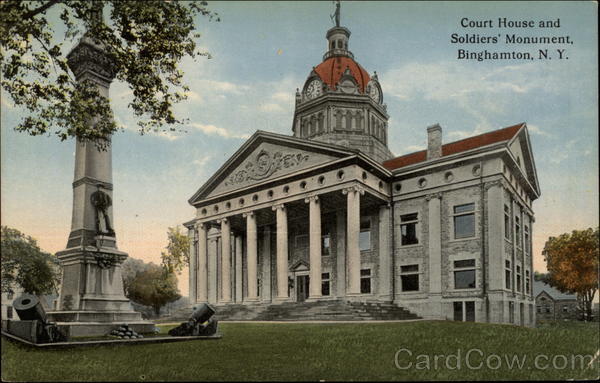 Court House and Soldiers' Monument Binghamton New York