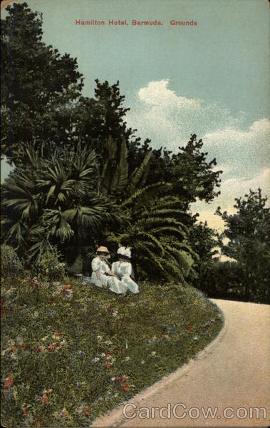 Hamilton Hotel Grounds Bermuda N. E. Lusher