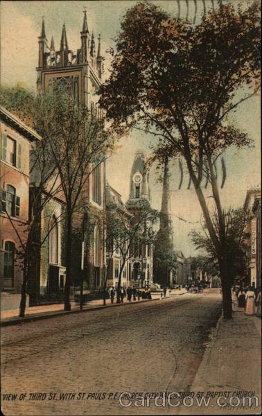 View of Third St Troy New York