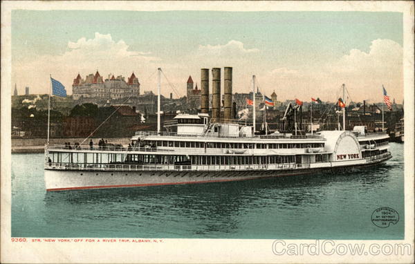 STR New York - Off For a River Trip Albany Detroit Photographic Co