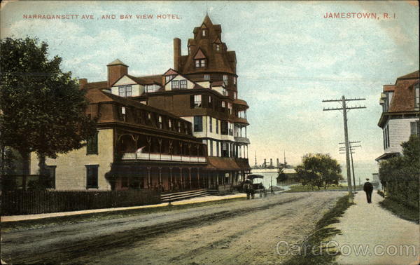 Narragansett Ave. and Bay View Hotel Jamestown Rhode Island