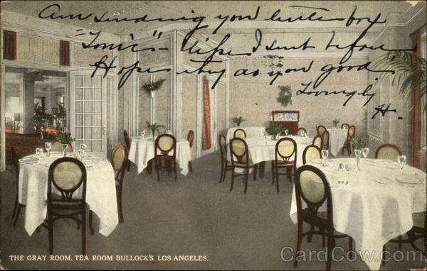 The Gray Room; Tea Room Bullock's Los Angeles California