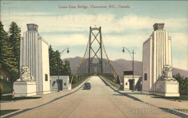 Lions Gate Bridge Vancouver BC Canada British Columbia