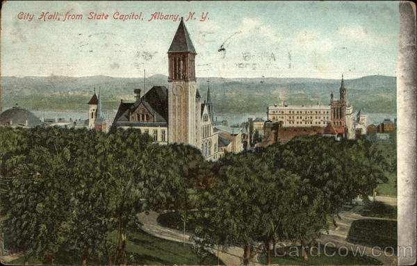 City Hall, from State Capitol Albany New York