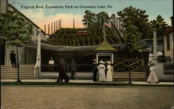 Virginia Reel, Exposition Park on Conneaut Lake, Pa Pennsylvania Postcard Postcard