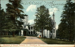 Residence of George Cameron Sr Petersburg, VA Postcard Postcard