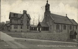 All Saints Episcopal Church and Vicarage Postcard