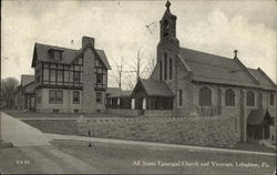 All Saints Episcopal Church and Vicarage Lehighton, PA Postcard Postcard