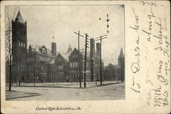 Central High School Postcard