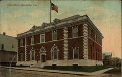 Post Office Meadville, PA Postcard Postcard