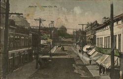 Main Street Union City, PA Postcard Postcard