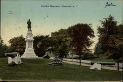 Soldiers Monument Waterville, NY Postcard Postcard