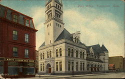 Post Office Worcester, MA Postcard Postcard