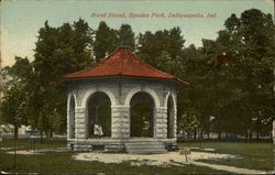 Band Stand, Spades Park Postcard