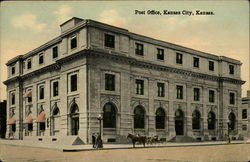 Post Office Kansas City, KS Postcard Postcard
