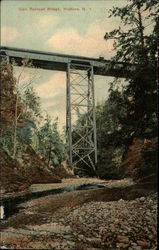 Glen Railroad Bridge Watkins Glen, NY Postcard Postcard