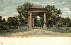 Arlington National Cemetery, McClellan Gate Virginia Postcard Postcard