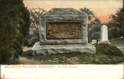 Arlington National Cemetery, Gen. Crook Memorial Virginia Postcard Postcard