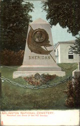 Monument over grave of Ge. Phil Sheridan Arlington, VA Postcard Postcard