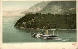 Day Line Steamer on the Hudson Postcard