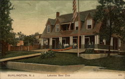 Lakanoo Boat Club Burlington, NJ Postcard Postcard