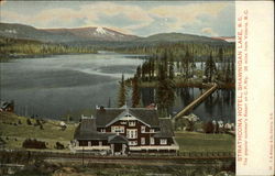 Strathcona Hotel - The popular summer's Resort on C.P. Rly Postcard