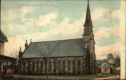 St. Francis Church Clearfield, PA Postcard Postcard