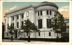 Public Library Atlantic City, NJ Postcard Postcard