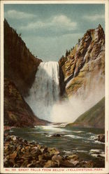Great Falls From Below Postcard