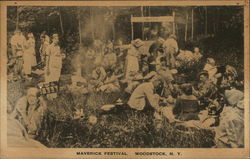 Maverick Festival Woodstock, NY Postcard 
