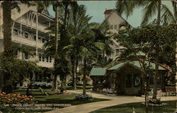 Inner Court, Hotel Del Coronado Postcard