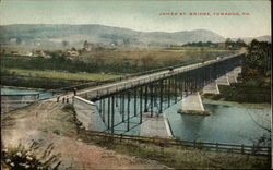 James St. Bridge Towanda, PA Postcard Postcard