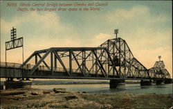 Illinois Central Bridge Omaha, NE Postcard Postcard