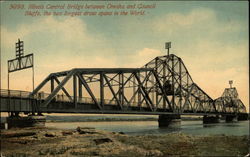 Illinois Central Bridge Postcard