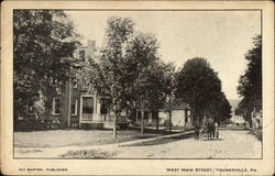 West Main Street Youngsville, PA Postcard Postcard