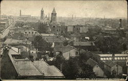 View from above the city Baltimore, MD Postcard Postcard