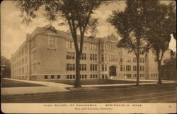 High School of Commerce Springfield, MA Postcard Postcard