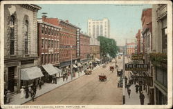 Congress Street, Looking North Postcard