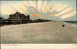 Artists View of the Beach Virginia Beach, VA Postcard Postcard