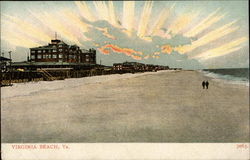 Artists View of the Beach Postcard